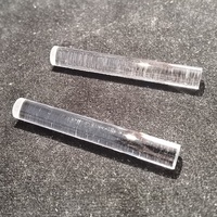 Verre optique à haute transmission a mené la tige de guidage toutes les surfaces polies lentille de tige de guidage de quartz résistant aux hautes températures