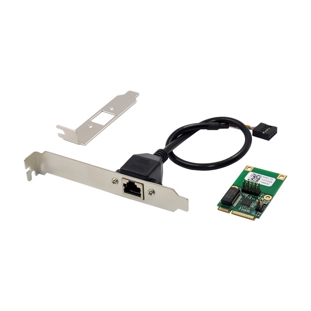 Realtek RTL8125B Mini PCIe Internal 2.5G Gigabit Wired Network Card 1000Mbps for Desktop PC and Server Use in Stock