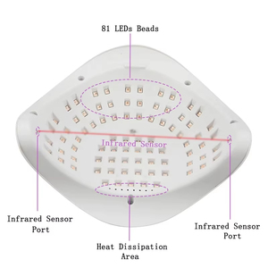 Lampada Professionale UV LED per Unghie 380W <span class=keywords><strong>Sun</strong></span> X23 Max, Asciuga Unghie ad Alta Potenza con 81 LED per Polimerizzazione Rapida di Smalto Gel, Uso Professionale - Product Image 5