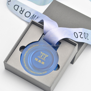 Vente en gros, sports de football, cristal, prix de course, médailles et trophée en glaçure colorée - Product Image 4