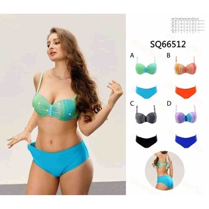 Costume da bagno intero HDJ taglie forti con controllo pancia, vita alta, push-up, fascia a fascia, tinta unita, da donna 42 44 46 48 - Product Image 2