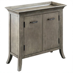 Armoire de rangement moderne et simple de style américain en bois massif écologique pour chambre et salon avec tiroirs et présentoir - Product Image 1