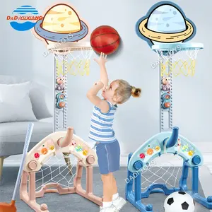 스포츠 게임 4 1 축구 후프 휴대용 어린이 실내 스포츠, 조절 플라스틱 장난감 게임 실내 농구 스탠드