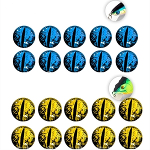 오른쪽 상단 AC052 플라스틱 3d 물고기 눈 3D 홀로그램 낚시 타원형 눈동자 미끼 눈 지원 사용자 정의 혼합 색상 및 크기 - Product Image 3
