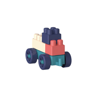 Juego de Bloques de Construcción de 260 Piezas, Educativo, para Armar, Modelo de Edificios Modernos, Juguete para Niños de 2 a 4 y de 5 a 7 Años, Bloques de Construcción Resistentes, Caja de Regalo