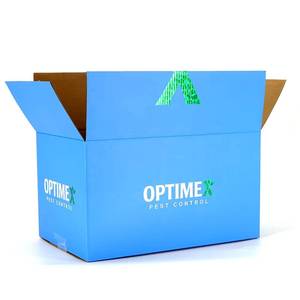 Custom Blue Corrugated Shipping Mailer Large Cardboard Carton Packaging <b>Box</b> with Logo for E-commerce Retail - Product Image 1