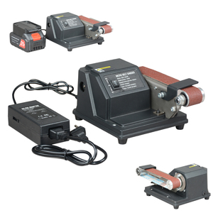 Mini <span class=keywords><strong>ponceuse</strong></span> à bande sans fil AC/DC à double tension, outil électrique à vitesse variable avec accessoire de tambour extensible, outil électrique de bricolage - Product Image 1