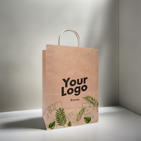 Sacs en papier kraft écologiques, biodégradables et réutilisables, fabriqués à partir de matériaux recyclés pour l'emballage alimentaire (nouilles, biscuits, sucre, hamburgers)
