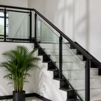 Système de balustrade en verre en acier galvanisé robuste et moderne, résistant à la rouille, pour hôpitaux, villas, centres commerciaux, usage résidentiel, balcons et escaliers