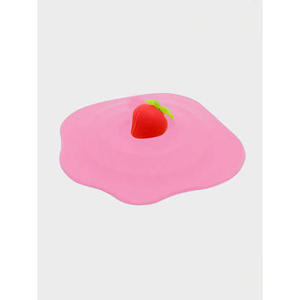 Accessoire de boisson de couvercle de tasse de forme de fruit de silicone - Product Image 1