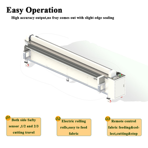 Stec tự động ngựa vằn Windproof Con lăn Rèm vải rèm mù Máy cắt với đo trở lại dừng - Product Image 2