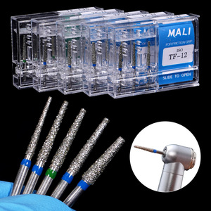Aguja <span class=keywords><strong>de</strong></span> <span class=keywords><strong>esmeril</strong></span> dental <span class=keywords><strong>de</strong></span> alta velocidad para teléfono móvil, <span class=keywords><strong>de</strong></span> acero inoxidable, doble capa, súper abrasiva y resistente al desgaste para preparación dental. - Product Image 6