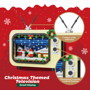Newest Products 2024 Christmas <strong>Building</strong> <strong>Blocks</strong> Small Particle <strong>Building</strong> <strong>Block</strong> Children's Gifts Christmas TV - Product Image 3