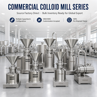 Machine industrielle compacte en acier inoxydable pour la fabrication de beurre de sésame et de cacahuètes / Broyeur de pâte de cacahuètes / Moulin colloïdal