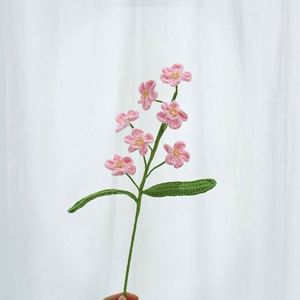 ของตกแต่งบ้าน ดอกไม้ประดิษฐ์ถักไหมพรม ไมอโซติส งานแฮนด์เมด โครเชต์ อะคริลิค ของขวัญวันแม่ วันคริสต์มาส ราคาคุ้มค่า ขายส่ง - Product Image 5