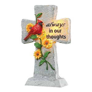 Handmade bạn với tôi luôn luôn nghĩa trang năng lượng mặt trời ánh sáng nhựa tưởng niệm chéo - Product Image 6