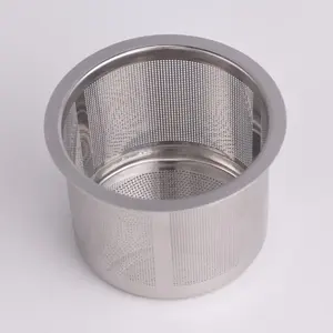 304 stainless steel punch mesh custom tea strainer 6.7cm etched mesh/filter/tea infuser