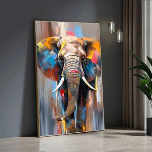 Éléphant moderne <span class=keywords><strong>Pop</strong></span> <span class=keywords><strong>Art</strong></span> toile <span class=keywords><strong>peinture</strong></span> mesure adapté à la décoration salons et chambres affiches sur toile - Product Image 2