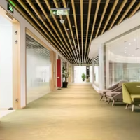 Panneau de plafond en aluminium en forme de U de haute qualité pour bureau, hôtel et centre commercial