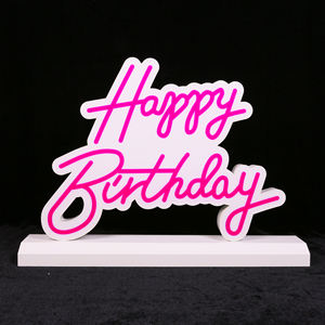 Insegne al Neon Decorative di arte 3D per Business <span class=keywords><strong>Shop</strong></span>,Bar, ristorante, lettere di luce buon compleanno luci a LED aperto segno aperto - Product Image 4