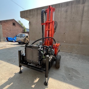 Trung Quốc nhà máy bán hàng trực tiếp 200m 250m 300m xách tay thủy lực nước giếng khoan Giàn Khoan 57hp bánh Máy khoan đá - Product Image 4