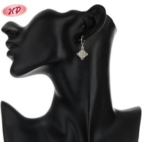 Hengdian Oro 18K plaqué or AAA CZ Zircon boucles d'oreilles collier ensemble 3 pièces bijoux en laiton pour les fêtes de femmes idée cadeau en gros