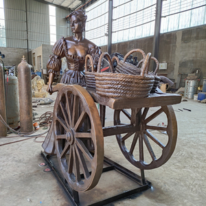 Escultura de bronce hecha a medida Tamaño real <span class=keywords><strong>Dublín</strong></span> Irlanda Estatua de bronce de Molly Malone - Product Image 5