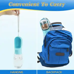 Portable Leak Proof Pet Water Bottle With Food Container Dog Travel Water Bottles