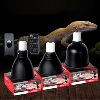 Réflecteur en aluminium à motif échelle, douille céramique E27, haute efficacité, dôme profond, pour lampe UVB de terrarium pour reptiles