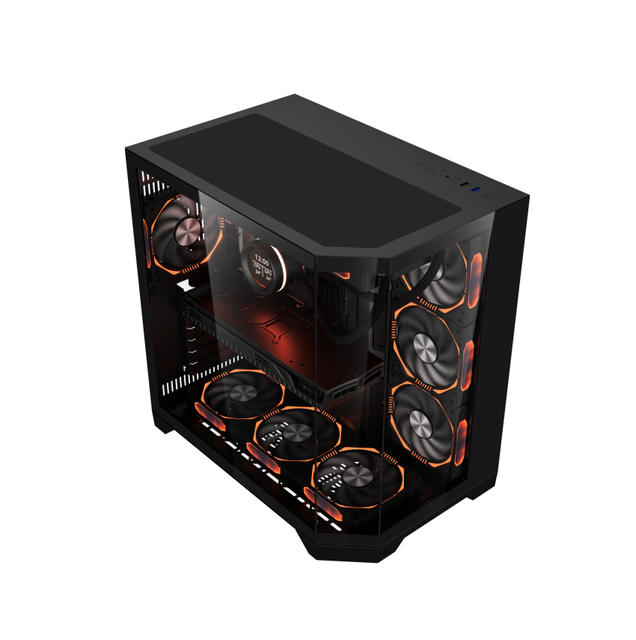 Manufacturer Custom Atx Gaming Computer Cases & Towers With Tempered Glass Desktop Cabinet PC Computer Case