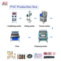 Machine automatique de haute qualité pour la production de semelles de chaussures en PVC souple et de dessus en silicone, four de fabrication d'étiquettes en caoutchouc PVC