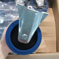 Roulettes rétractables de 5 pouces, roues universelles en caoutchouc thermoplastique haute élasticité avec double roulement à billes