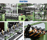 Machine à tisser les étiquettes à l'aiguille pour la fabrication de tissus étroits, prix compétitif, machines Muller pour la fabrication d'étiquettes de vêtements et de sangles, à vendre