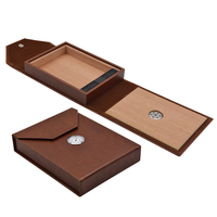 Caja de Madera para Cigarros con Forma de Sobre, Diseño Creativo y Personalizado, Directo de Fábrica, Caja de Almacenamiento de Cigarros Premium
