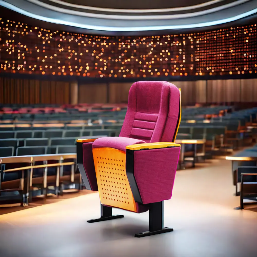 Cadeira de auditório moderna personalizada para móveis de teatro universitários fornecidos de fábrica
