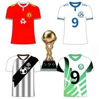 TF346 Global Inspirierte Fußballtrikot-Kollektion Neue Saison Fußballshirts Mehrere Designs Kurzarm 100% Polyester Schnelltrocknend