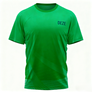 T-shirt d'entraînement unisexe d'été de bonne qualité à manches courtes, séchage rapide, respirant, avec logo personnalisé, grandes tailles, pour la course et le sport - Product Image 5