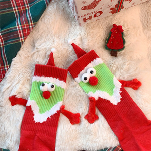 Calcetines Navideños para Pareja, Medias de Algodón hasta la Pantorrilla con Cierre Magnético, Calcetines Térmicos de Invierno para Mujer - Product Image 4