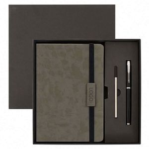 Wholesale School Engravable A4 Size Notebook With Graph Paper and Pen Set for Writing - Product Image 1