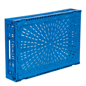 Foldable Plastic Plasticyes Plastic Turnover Boxes Multipurpose Stackable Supermarket Foldable Plastic Logistics Turnover Box Folding Crates For Packaging Vegetables Fruit