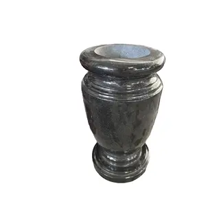 Phổ biến Trung Quốc giá rẻ màu đen xám đỏ Granite Vase cho bia mộ đá Granite tự nhiên đá cẩm thạch đá hoa bình hoa