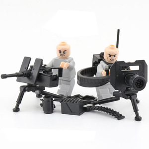 Figura de Soldado Militar en Miniatura, <span class=keywords><strong>Arma</strong></span> del Ejército, Ametralladora Gatling M2, Bloques de Construcción de Juguete, Segunda Guerra Mundial - Product Image 2