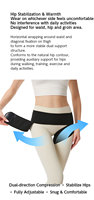 Ceinture de soutien ajustable pour les hanches pour femmes, stabilisateur pelvien à compression bidirectionnelle, ceinture de soutien pour l'aine et la cuisse
