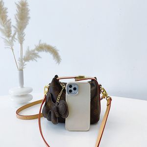 Bolso de lujo para mujer, de alta gama, bandolera, con exquisito patrón de flores vintage, pequeño bolso de mano tipo dumpling, elegante y cuadrado. 1006 - Product Image 4