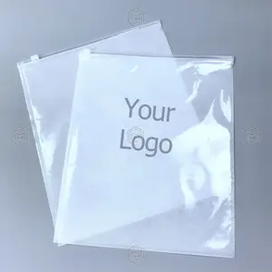 맞춤형 인쇄 로고 티셔츠 플라스틱 지퍼 잠금 가방 의류 포장용 재밀봉 무광택 젖빛 지퍼 가방