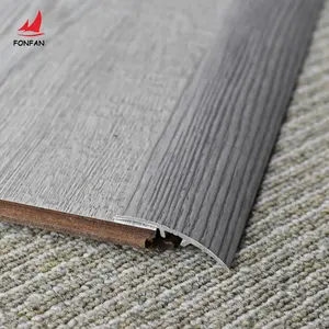 Wood look entry transition trim door ramp threshold strip durable aluminum profile flooring transition accessories