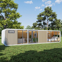 Serre capsule préfabriquée modulaire personnalisée avec structure en acier au design moderne pour l'hôtel bureau et espace de vie