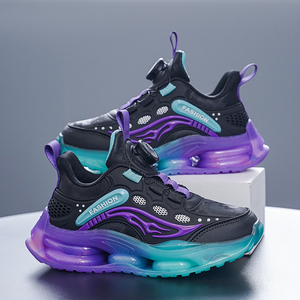 Chaussures de sport Cema pour enfants, chaussures de basket à boucle rotative, absorption des chocs, coussin d'air pour garçons, pour l'automne et l'hiver - Product Image 2