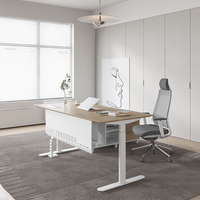 Vente en gros bureau debout en bois bureau électrique hauteur réglable 2 4 6 personnes bureau debout poste de travail informatique