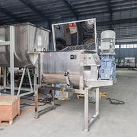 Mélangeur à ruban en acier inoxydable pour poudres et granulés, mini mélangeur à ruban 100 kg, machine de mélange de poudre de masala et de piment de qualité alimentaire